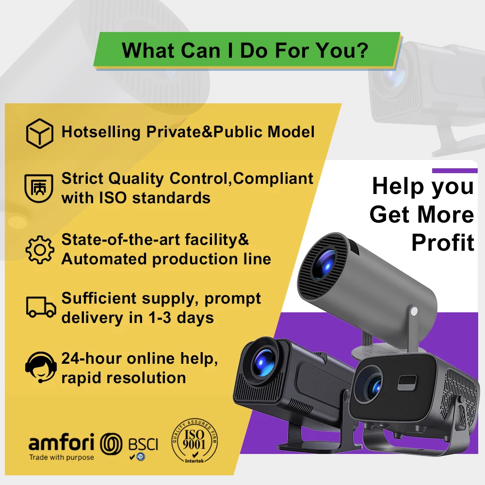 Topleo Smart Portable LED Projector TV Certificated 1080p Mini Video Projector Home Smart Android 11 Projector