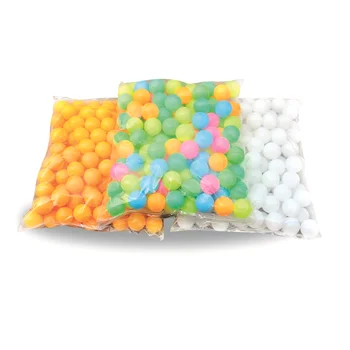 Factory wholesale100pcs Bag Pack Ping Pong Balls Cheapest Bulk Plastic Bag Packing Table Tennis Balls   For Sale