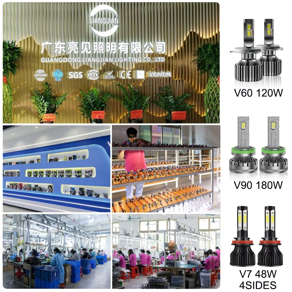 LiangJian Quality M8 PRO MAX CSP Auto Light 12v 24v Truck Automotive Luces Parts H7 H11 9005 H4 Car Led Headlight Bulbs for Car