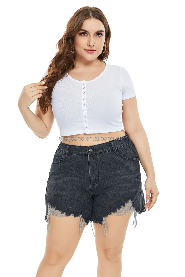 Summer High Waist Loose Denim Shorts Women Plus Size Short Jean Fashion 22 Causal Women S Clothes Female Ripped Shorts 4xl Buy 22 Summer Fashion Ladies High Waist Blue Sexy Ripped Denim