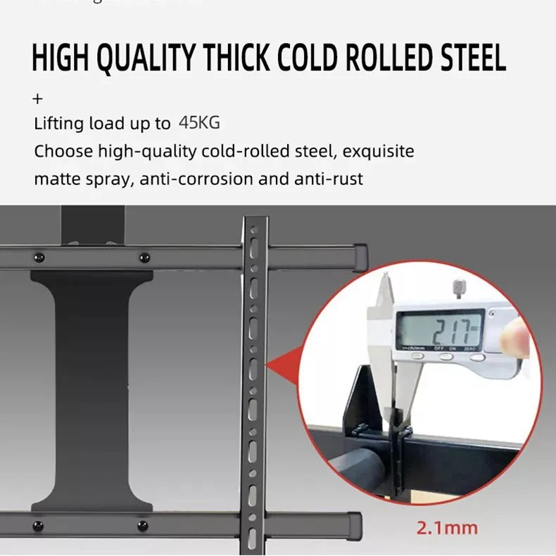 Electric Remote Control TV Stands Expandable Tilt Angle Adjustable Ceiling TV Mount Motorized TV Rack Bracket VESA 600*400mm