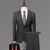 Set da 3 pezzi a righe larghe grigio scuro