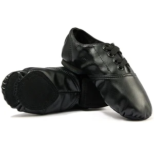 Unisex Ballet Shoes Microfiber Leather Upper Cowhide Leather Outsole Cotton Lining Soft-Soled Adult Indoor Jazz Dance Shoes