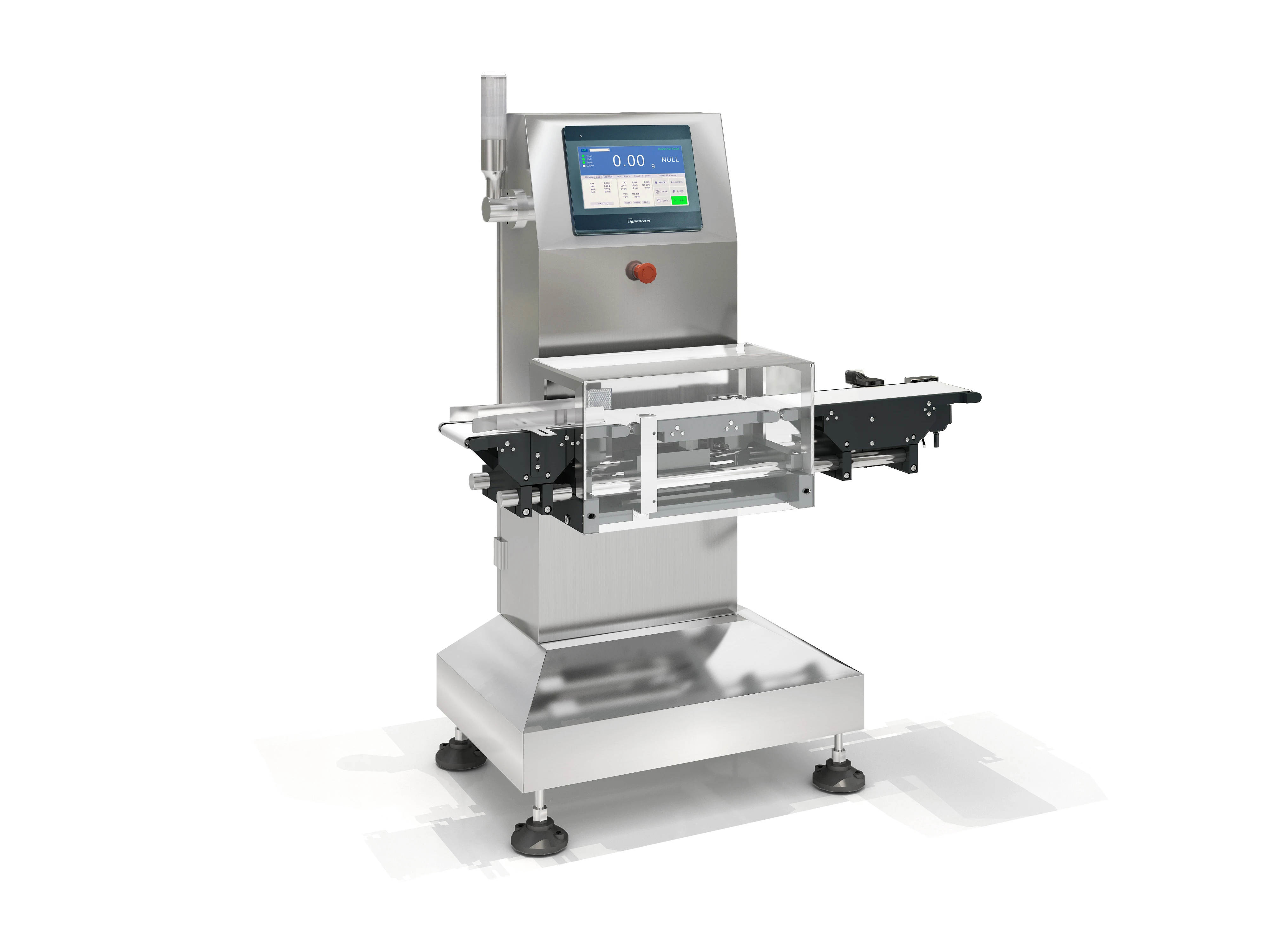 End Packaging Averguard Checkweigher Machines for Food and Beverage Industry Inline Weighing System