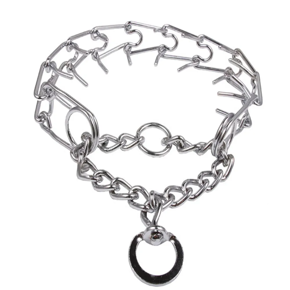 Дискретный сплошной кусок ошейник зубец обучение herm sprenger нержавеющая сталь pinch собака цепи воротник