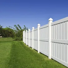 6ft.Hx8ft.W White Hot Sale Cheap Vinyl PVC Plastic Privacy Fence for Home and Garden