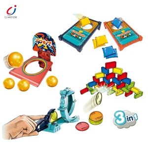 Chengji Throwing Tabletop Game Cooperative Finger Mini Basketball Sandbag Domino Multiplayer Board Game for Kids