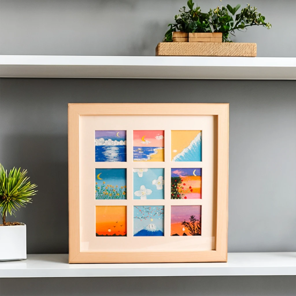 Factory Direct 3D Hollow Specimen Table Butterfly Wall Art Vintage Style Framed Pictures with Solid Wooden Frame for Home Use