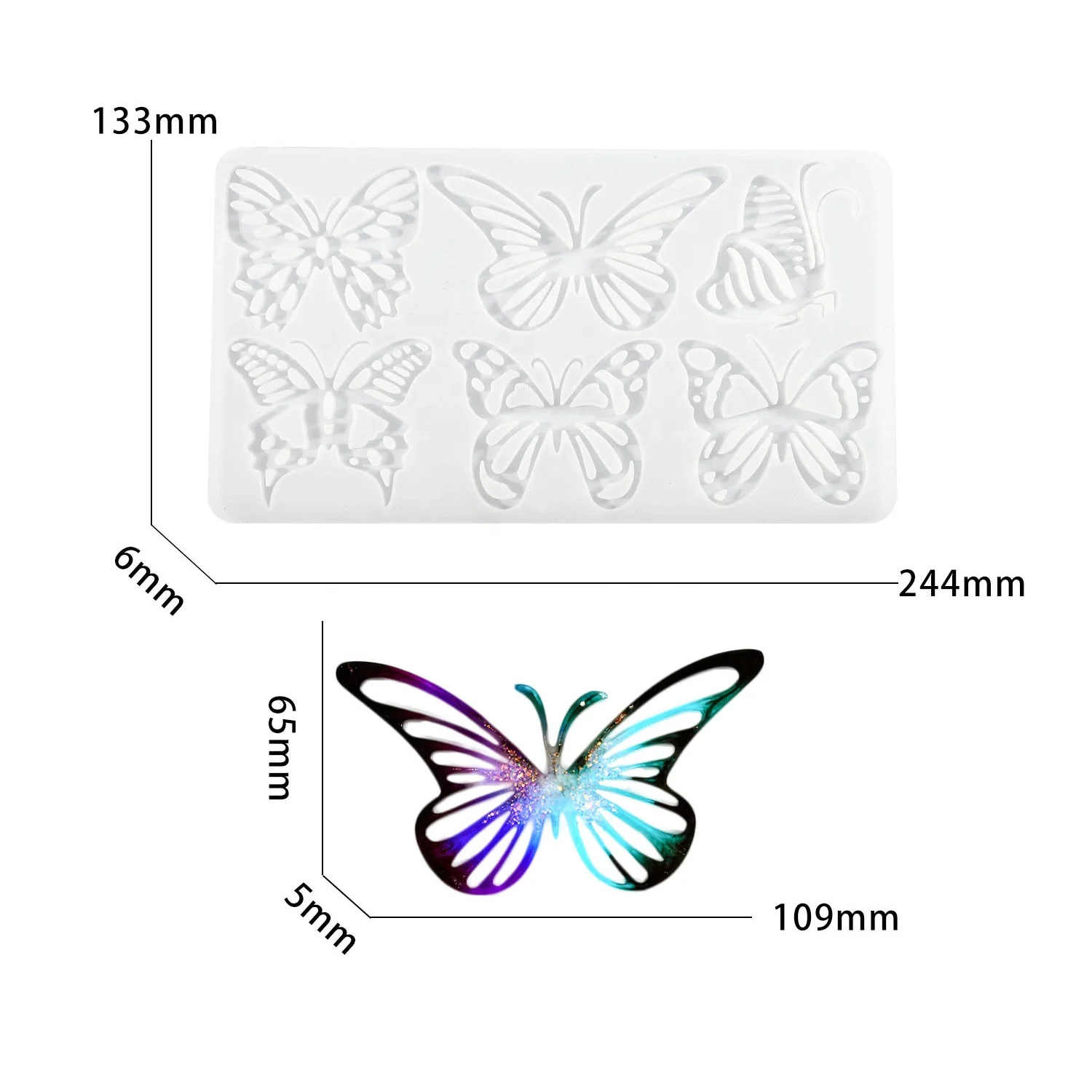 Acheter Silicone Moule Solide Bijoux à Bricoler Soi-même Faisant Pendentif Résine époxy Cristal Collier Bracelet Boucles D'oreilles Géométrique 3D Décoration Artisanat