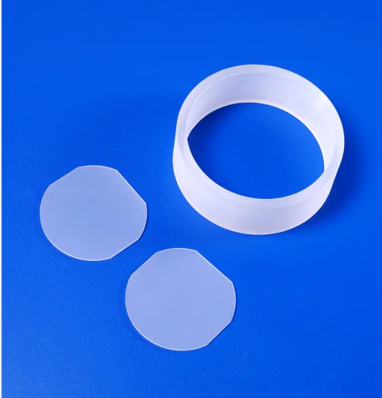 Customised Size Clear Transparent Quartz Glass Plates Disc Round Fused ...