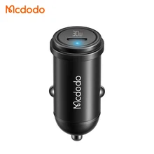 Mcdodo 30W 20W 27W 15W Fast Charger For iPhone In-car Mini Single Port USB Type C PD Fast Charging USB C Car Charger For Samsung