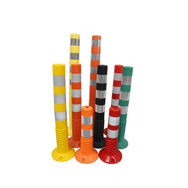 Produktbild von Flexible Verkehrs-Poller – Reflektierend, Weiß, 45 Cm – Für Einfahrten, Baustellen & Parkplätze – Hohe Sichtbarkeit