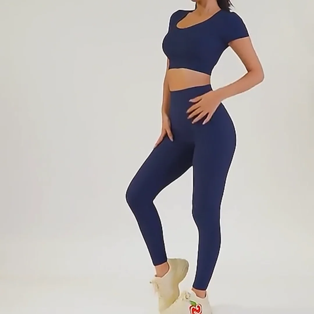 Women's Yoga Set Gym Fitness Sets Sports Workout Set Shorts Bra Top