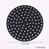 round 9 inch black