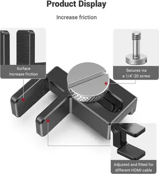 Smallrig Cable Clamp for Blackmagic Video Assist Monitor Cage G7/Gh4/Gh3 Cage Bmmcc Cage -1693 detail image