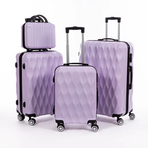 Fashionable Large Classic Travel Suitcase Durable Anti-Theft 4 Wheels Zipper Trolley Features for Luggage Sets