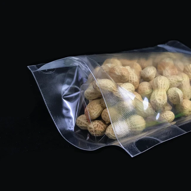 In Stock PET Clear Transparent Zip Lock Stand up Pouch Plastic Food Spice Packaging Bags with Zipper