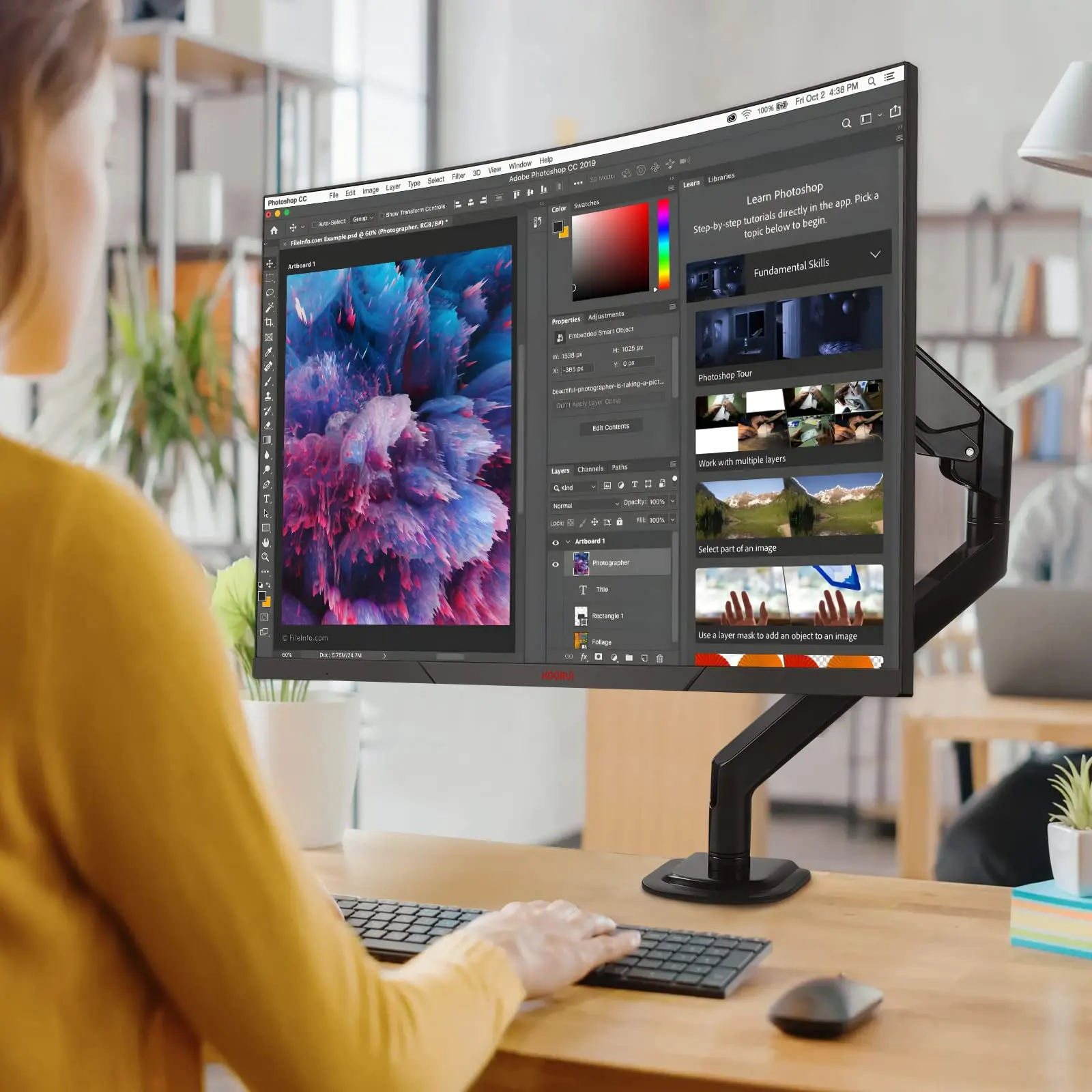 KOORUI 27 Inch 1440P Curved Gaming Monitor 144Hz