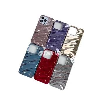 New Released Electroplate Water Ripple Soft TPU Protective Phone Cover for iPhone 15 14 13 12 11 Pro max