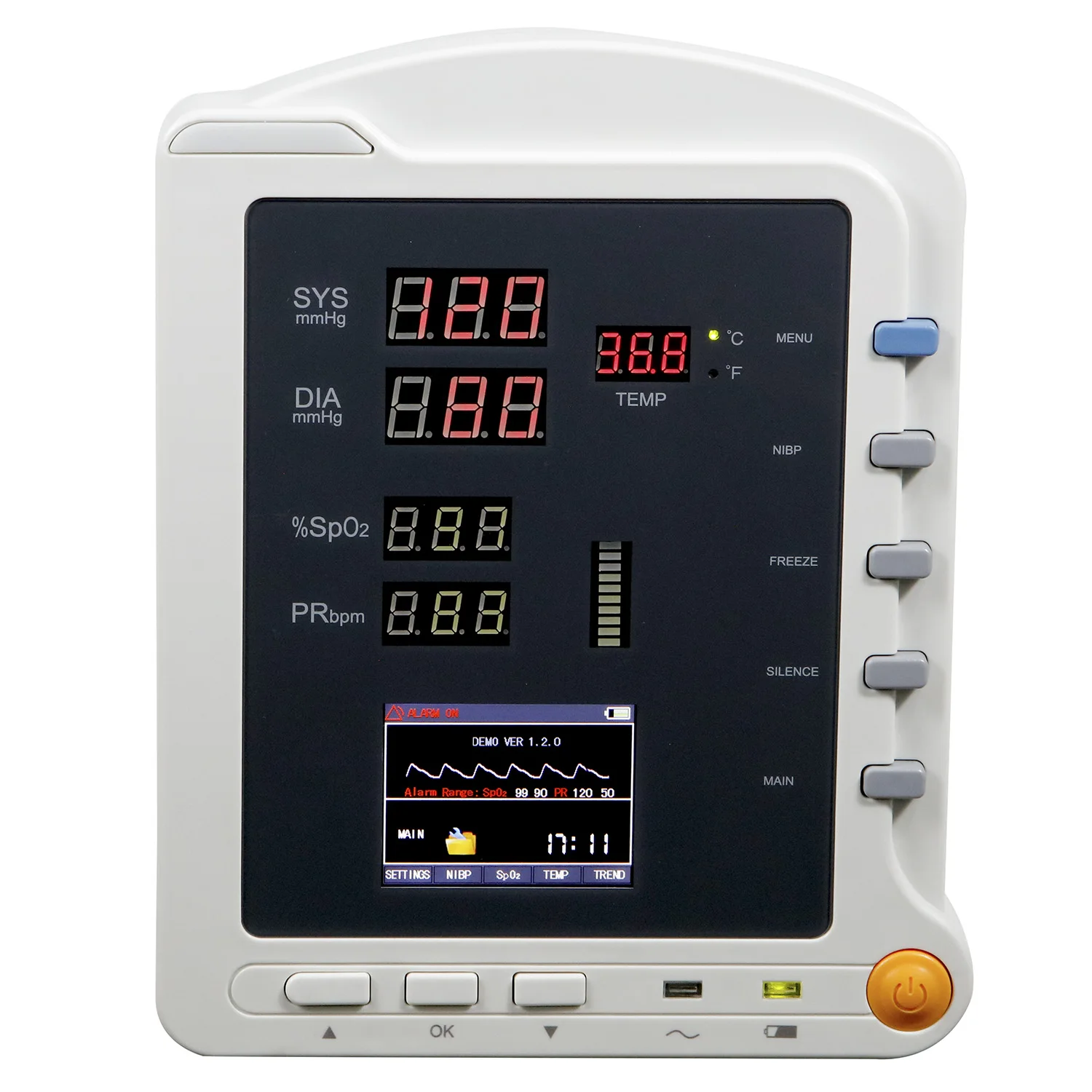 CONTEC Vital Signs Monitor CMS5100 Medical Portable Vital Sign Monitor