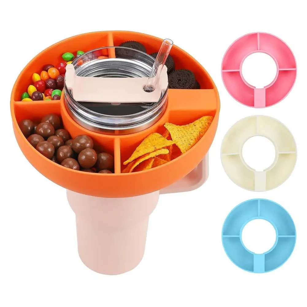 Food Grade Silicone Reusable Stanley Cup Accessories Snack Ring ...