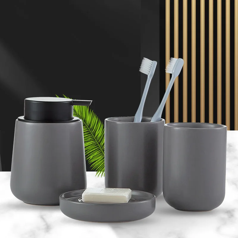 Matt Black Complete Ceramic Bathroom Set Buy Complete Bathroom Sets