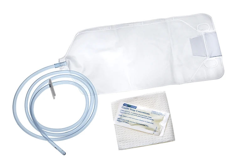 Enema Bucket Kit AMSINO CE/ISO Medical PVC Disposable Enema Kit Enema Bag