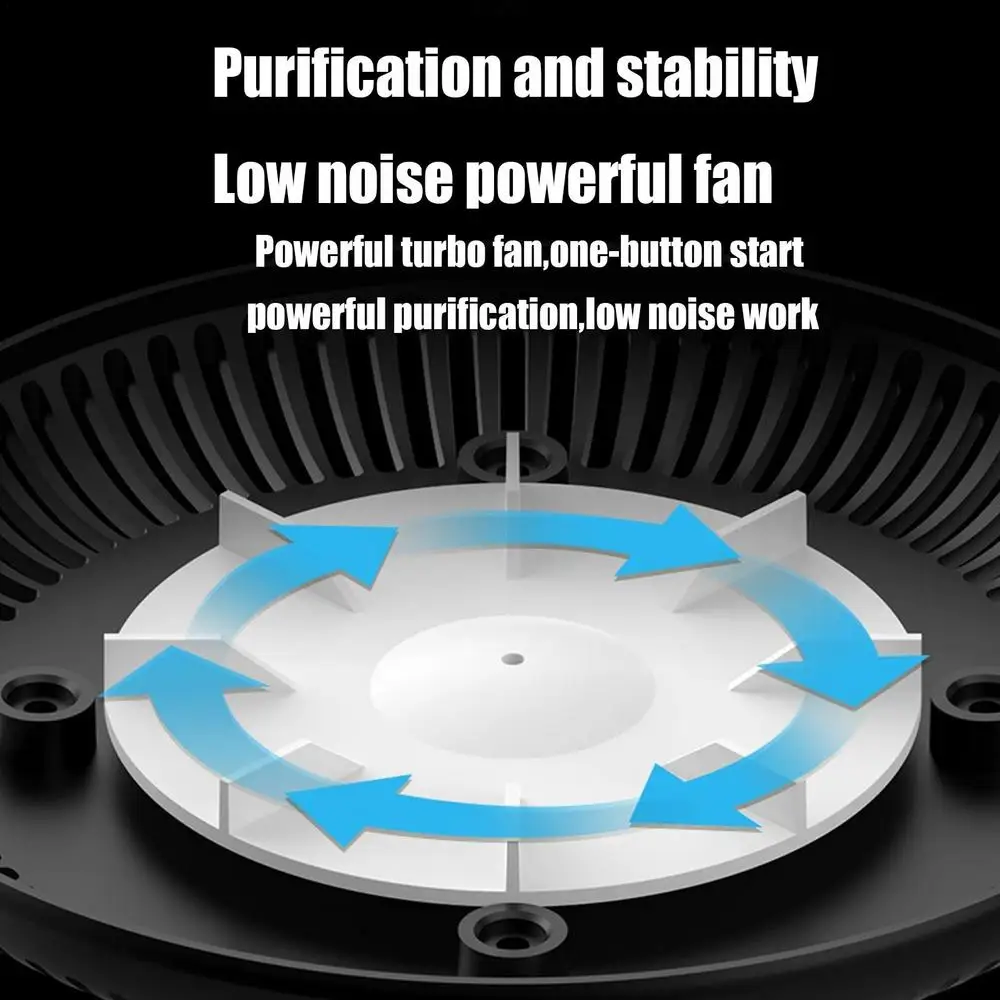 Multipurpose Ashtray With Air Purifier Function For Filtering Second