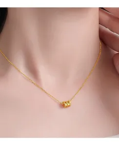 Hot Selling Trendy 18K Gold Plated Charm Pendant Necklace for Women's Bride Engagement Wedding Anniversary Daily Life Jewelry