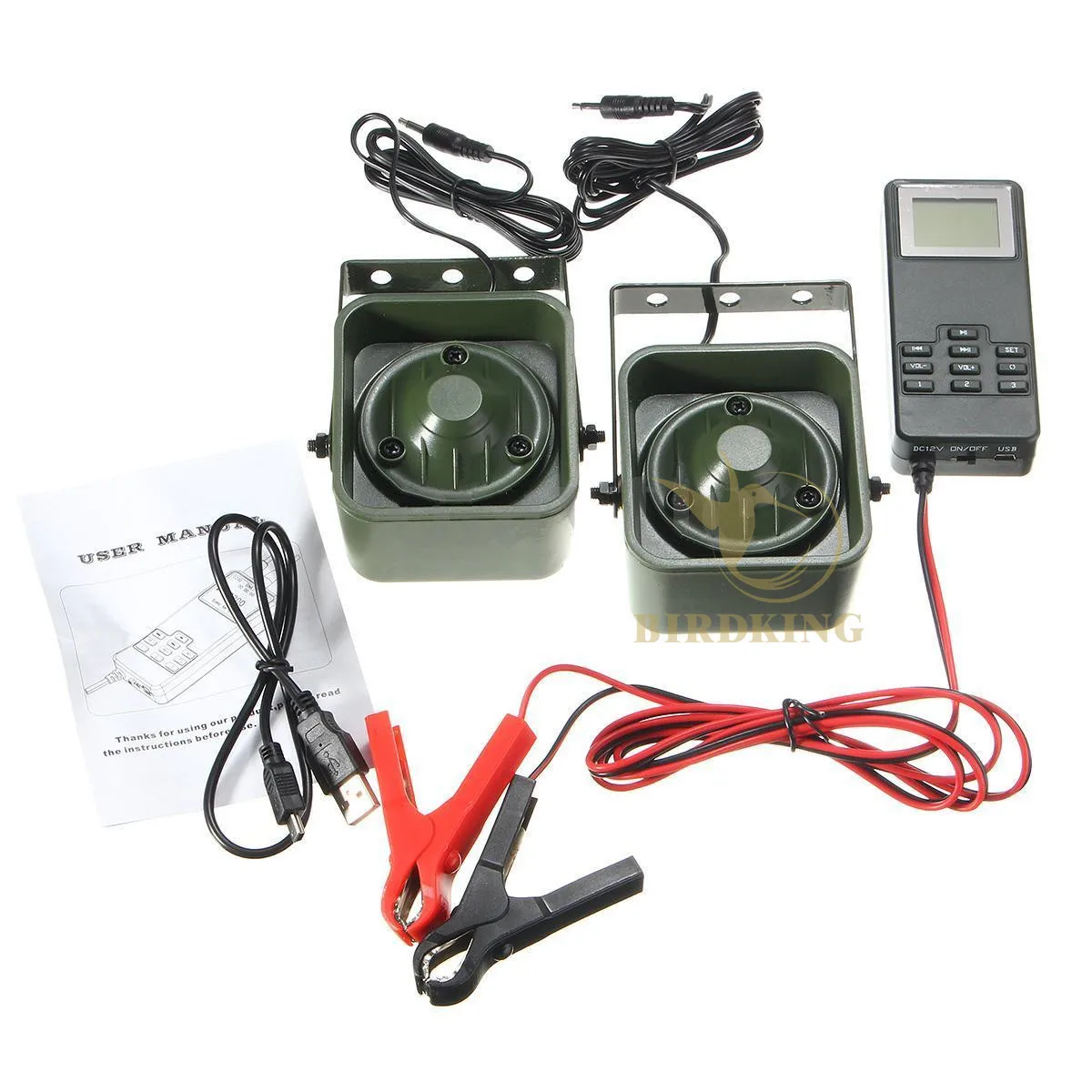 High Power 2pcs 50W Digital Hunting Sound Owl Decoy