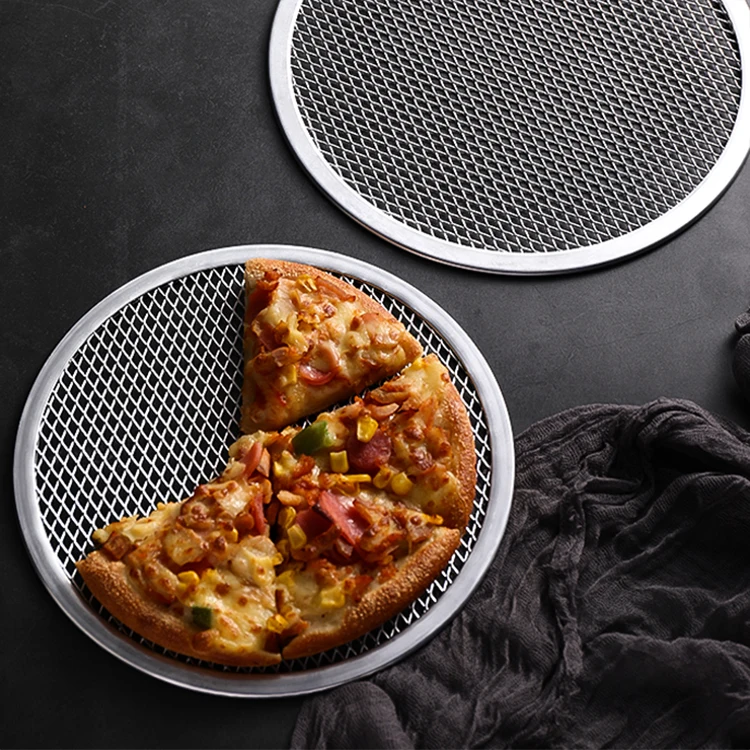 Commercial Grade Aluminum Alloy Pizza Peel Round Baking Trays 6 Inch Width