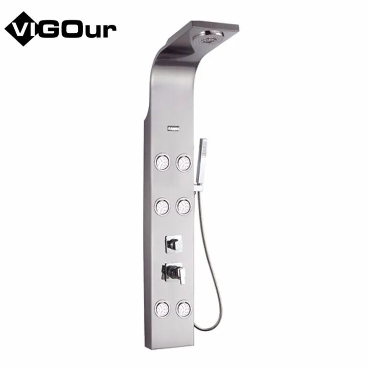 Европейские массажные настенные панели для ванной комнаты из нержавеющей