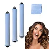 Confezione da 3 pezzi celeste + seta celeste
