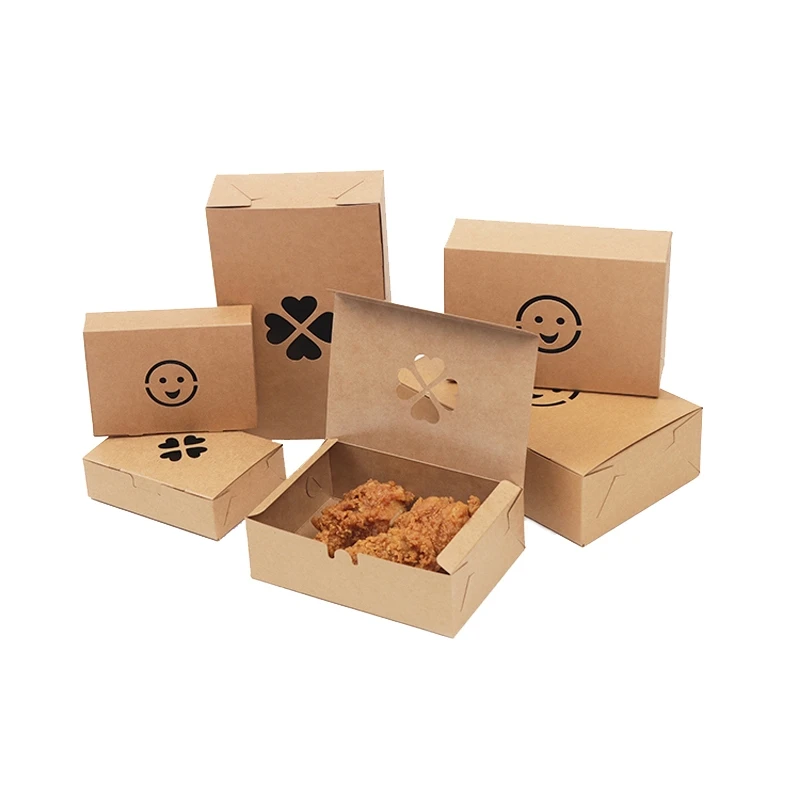 rectangular chicken box fried chicken handle paper box fast food