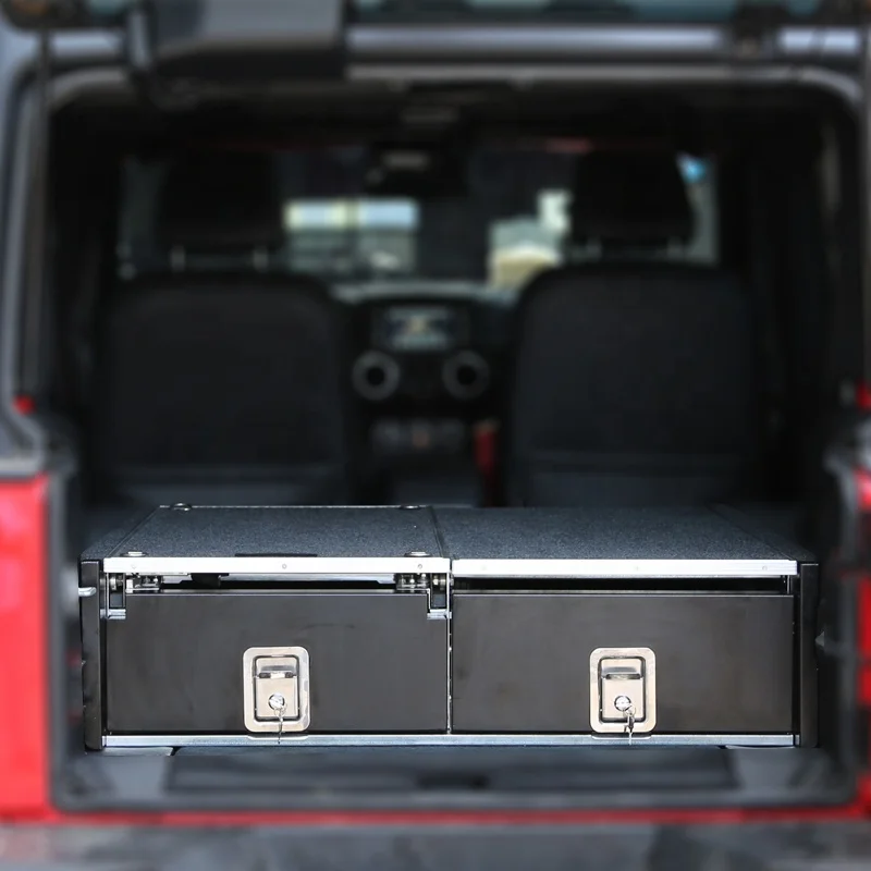 HFTM Factory Car Accessories 2022 Storage Rear Drawer for Land Cruiser toyota Hilux nissan Patrol Y61 Suv Storage Box System