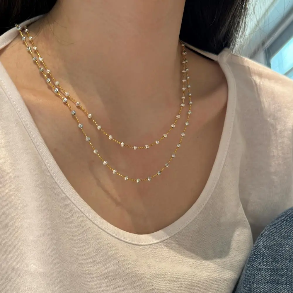 KAKODIY high quality new product design 18K gold plated 925 sterling silver beaded chain women's necklace detail 3