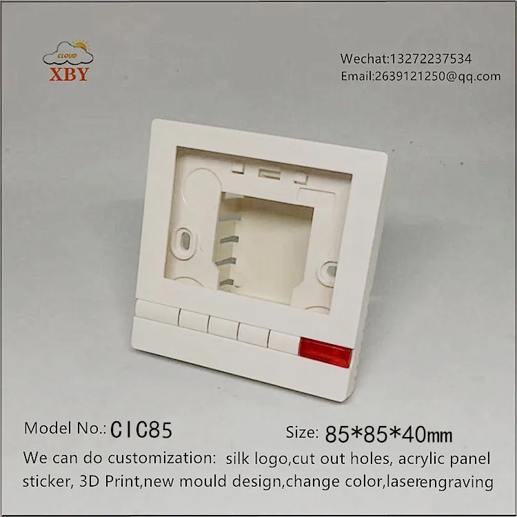 LCD Temperature Controller Hotel Air Conditioning Temperature Awitch Display Panel Plastic Shell Junction Box 86*86*25mm CIC85
