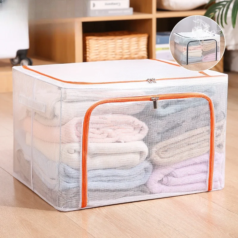Collapsible Storage Box Transparent Large Waterproof Storage Box ...