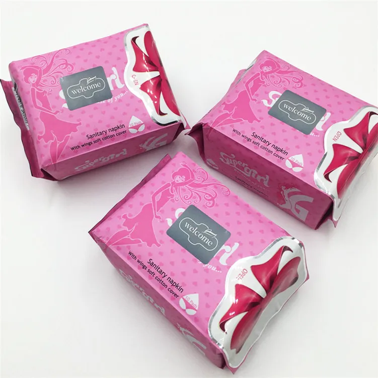 Japan Raw Material Sanitary Napkins Lady Sanitary Pads In Bale Extra