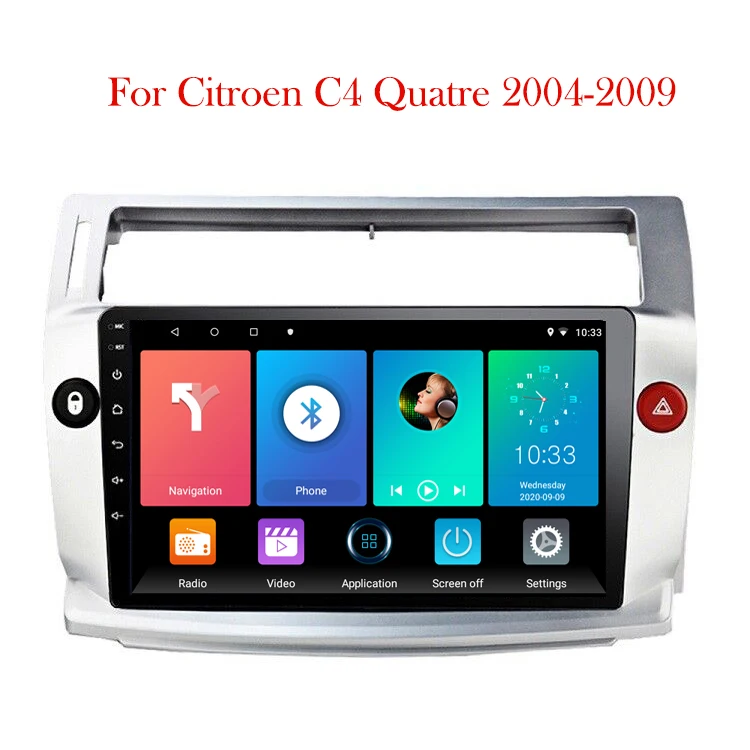 2 Din Android Car Radio Multimedia Player 9 Gps Wifi Autoradio For Citroen  C4 C-triomphe C-quatre 2004 2005 2006 2007 2008 2009 - Buy For Citroen C4