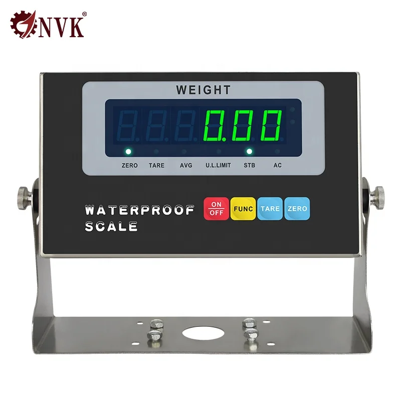 Large LCD Display Waterproof IP68 Stainless Steel Wash Down Weight Indicator for Industrial Scales