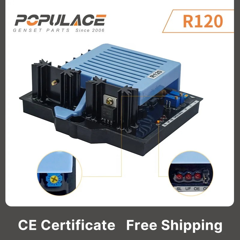 AVR for Power Generator R120 Diesel Generator Circuit Diagram AVR Digital Genset AVR Factory Price R120 factory
