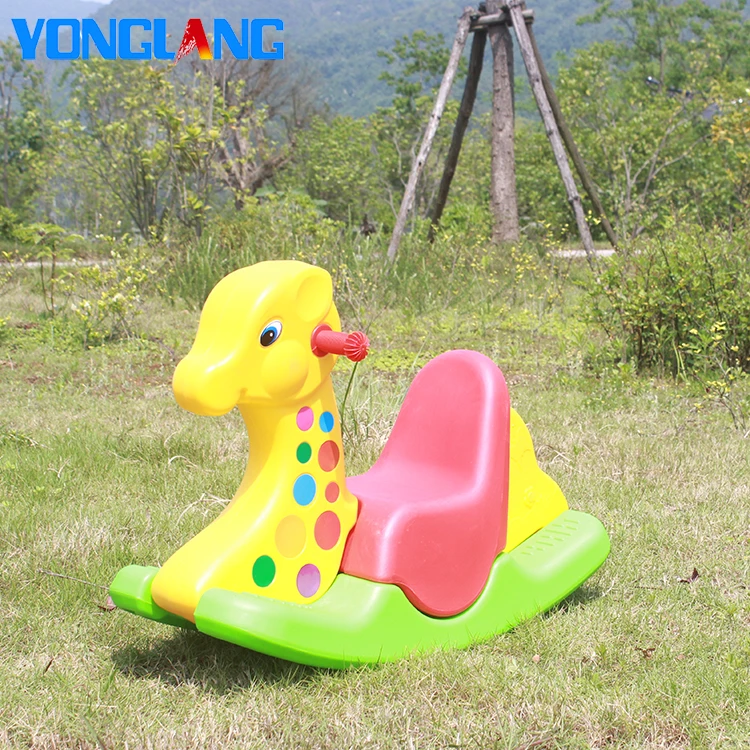 Kids Spring Mounted Rocking Animals YL-027-03 Outdoor Playground Children Animal Spring Rocking Horse ...