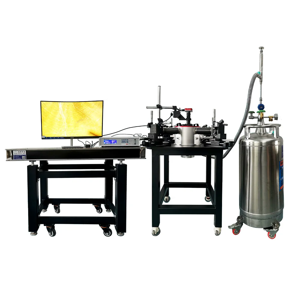 High and Low Temperature Vacuum Magnetic Field Probe Station for Testing Semiconductor Materials Magnetic Materials