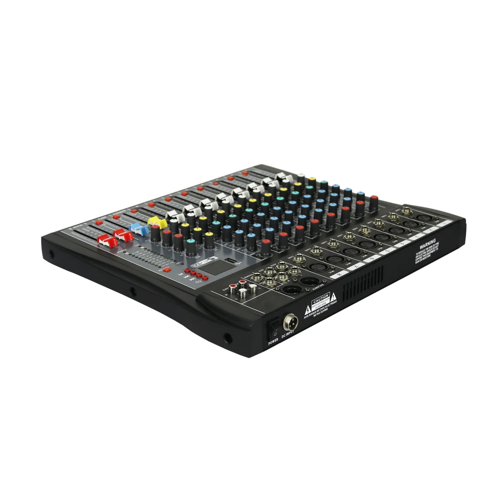 8 Channels Effect Sound Mixer Dj Console Professional Usb Audio Mixer Home Music Karaoke KTV