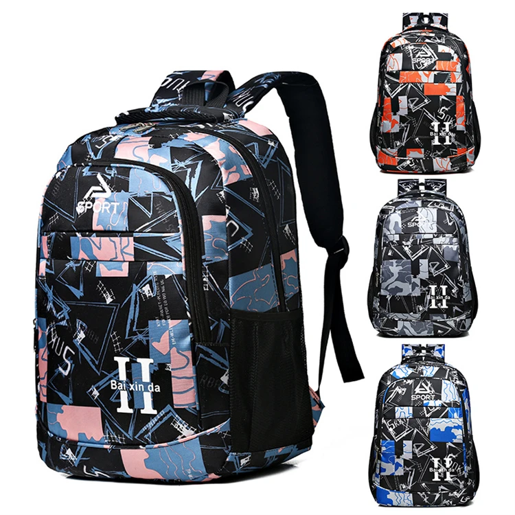 Nylon Middle School College Students Schoolbags for Teenage Girls