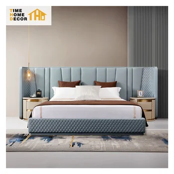 Modern Design Premium King Bed Frame Headboards  Luxurious Up-holstered Beds Designer Bettgestelle