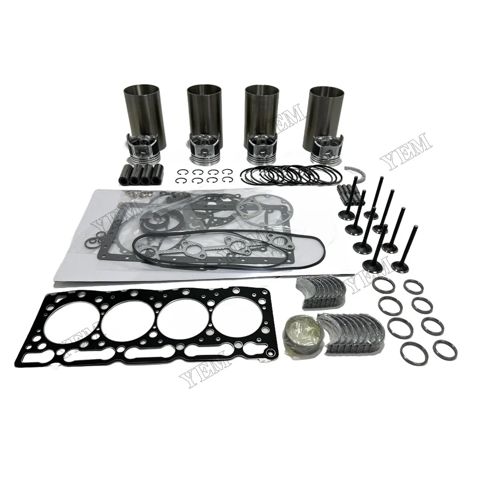 V1305 Overhaul Kit Engine Replacement Parts for Kubota V1305 Engine Rebuild Kit for JACOBSEN Mowers LF-3400 TURBO 4WD