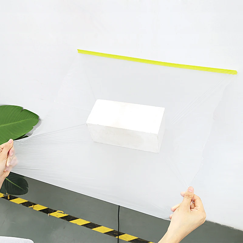 Residue Free Kraft Paper Pre Taped Overspray Masking Film for Automotive Paint Treatm