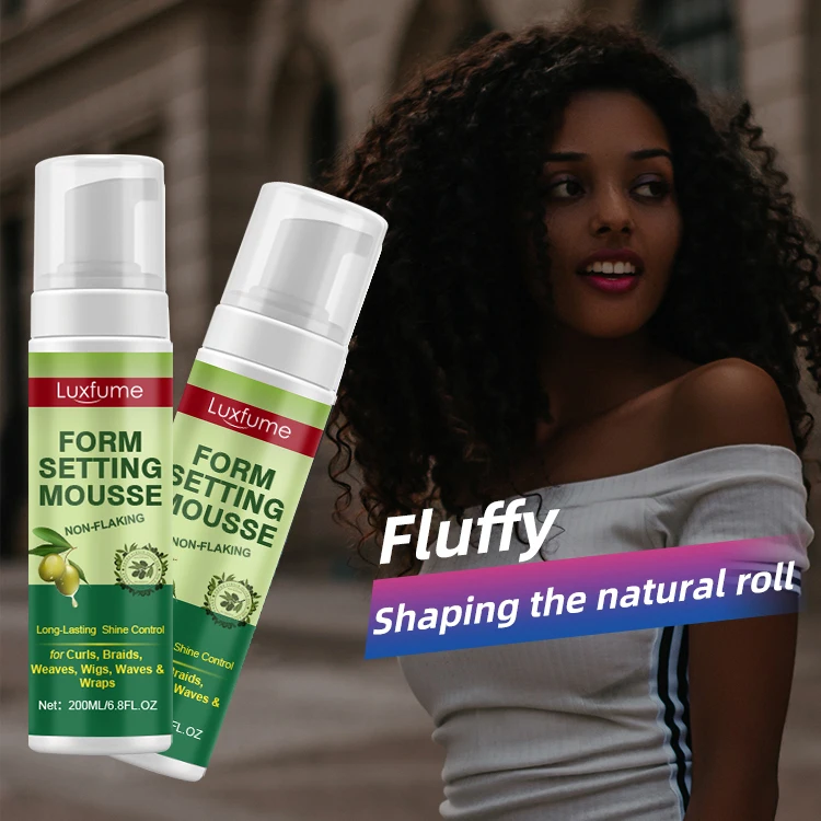 Luxfume Private Label Grapeseed Style And Shine Frizz Control Foam Wrap